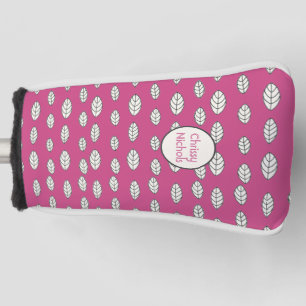 Hot Pink Ladies Personalised Ladies Golf Head Cove Cover