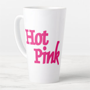 Hot Pink latte mug