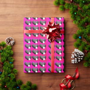 Hot Pink Lawn Bowls, Wrapping Paper
