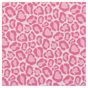Pink Leopard Print Fabric Zazzle Com Au