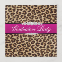 Hot pink Leopard Graduation Party