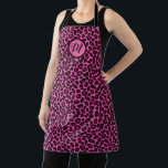 Hot Pink Leopard Hair Salon Apron<br><div class="desc">A hair salon apron with a fabulous pink and black leopard pattern that exudes glamour and style. Add a touch of personal flair by adding your monogram!</div>