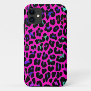 Hot Pink Leopard Print iPhone 11 Case