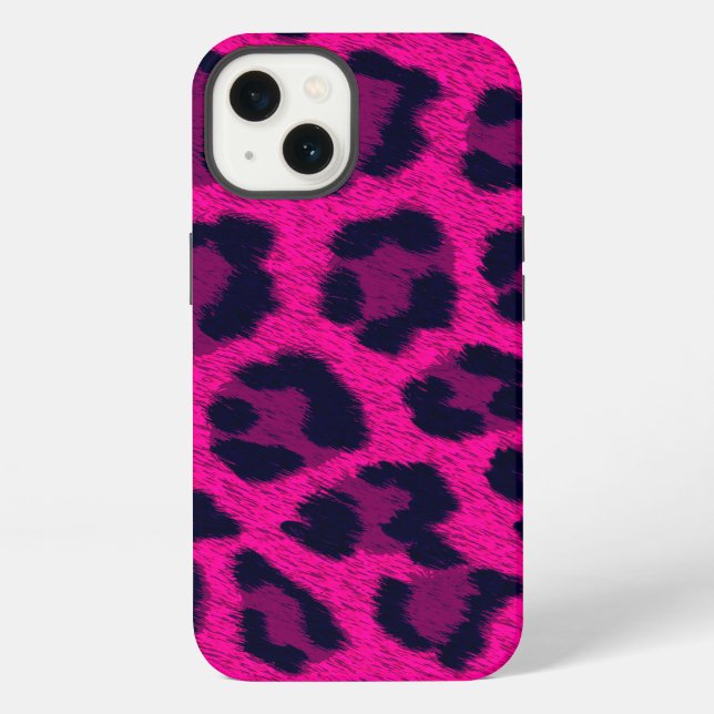 Hot Pink Leopard Print iPad Mini Case (Back)