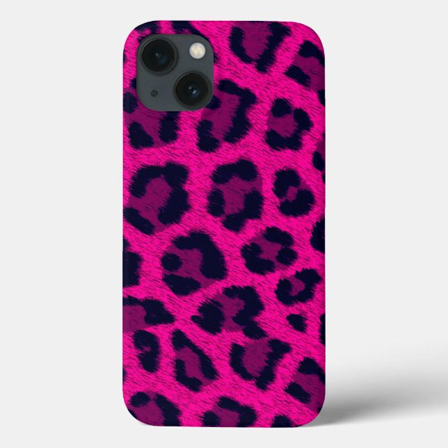 Hot Pink Leopard Print iPad Mini Case (Back)