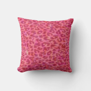 Hot Pink Leopard Print Skin Cushion