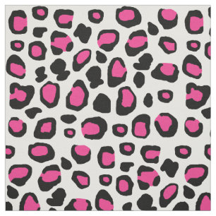 Hot Pink Leopard Spots Animal Print Teen Girl Fabric