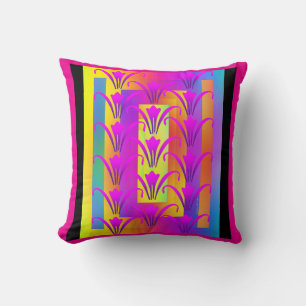 Hot Pink Lilies 16"x16" Throw Pillow