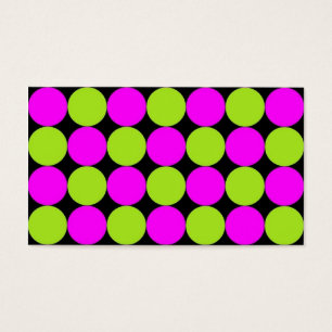 Hot Pink & Lime Green Polka Dots