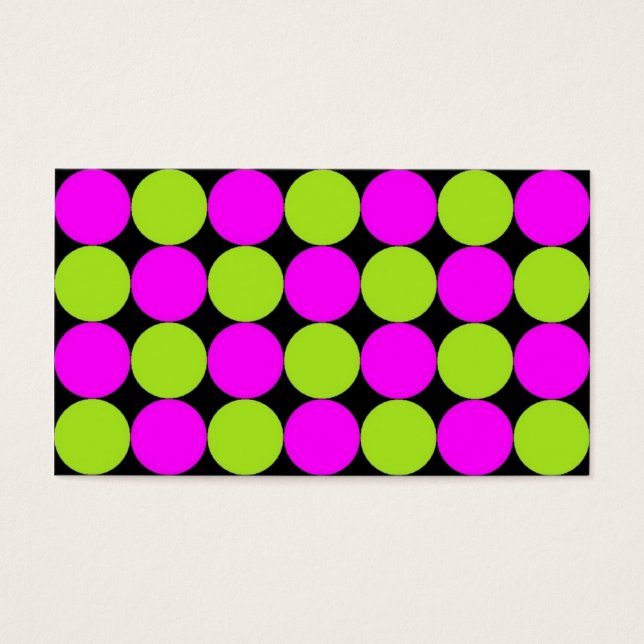 Hot Pink & Lime Green Polka Dots (Front)