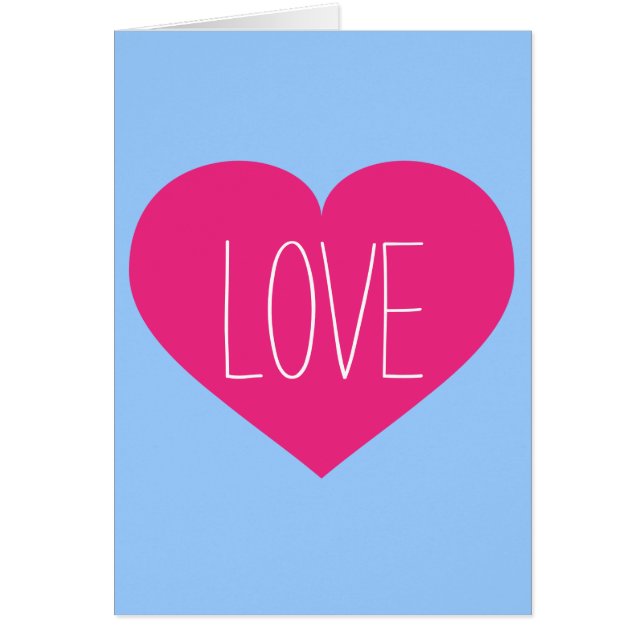 Hot Pink Love Heart (Front)