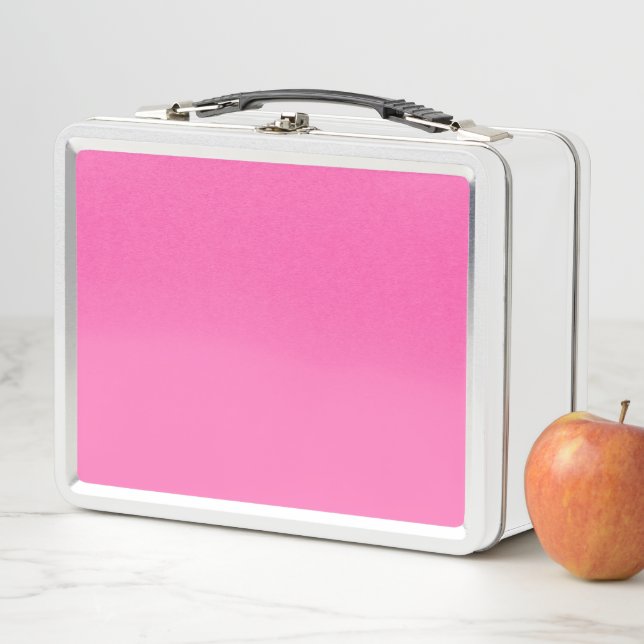 Hot Pink Metal Lunch Box (In Situ)