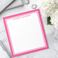 Hot Pink Minimalist Monogram