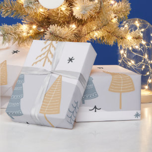 Hot Pink Modern Groovy Christmas  Wrapping Paper