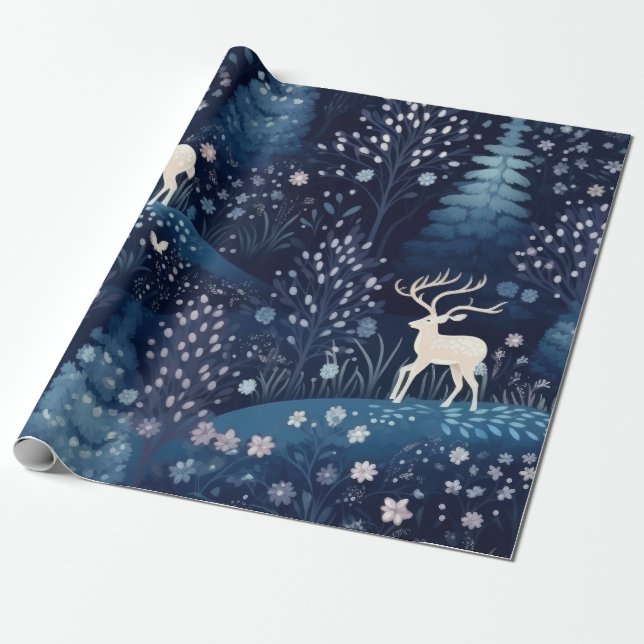 Hot Pink Modern Groovy Christmas  Wrapping Paper (Unrolled)