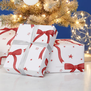 Hot Pink Modern Groovy Christmas Wrapping Paper