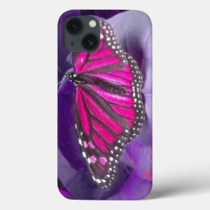 HOT PINK Monarch Butterfly iPad Case