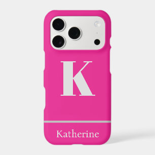 Hot Pink Monogram Name