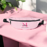 Hot Pink Monogram Name Girl's Script  Bum Bags<br><div class="desc">Add a pop of colour to your outfit with our Hot Pink Monogram Name Girl's Script Fanny Pack! Featuring a vibrant hot pink design, this fanny pack is personalised with your name in an elegant script font for a custom touch. Perfect for carrying essentials while keeping your hands free, it...</div>