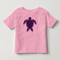 Hot Pink Neon Lava Sea Turtle Design