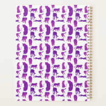 Hot Pink & Neon Purple Big Cats Planner