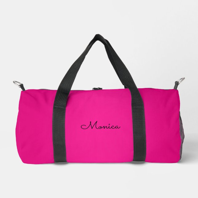 Hot Pink Ombre Duffle Bag (Front)