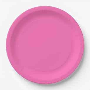 Hot Pink Paper Plate