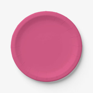 Hot Pink Paper Plate