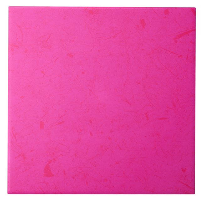 Hot Pink Papyrus Ceramic Tile (Front)