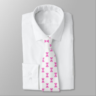 Hot Pink Pattern  socks  Tie