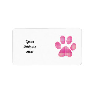 Hot pink Paw.png Label