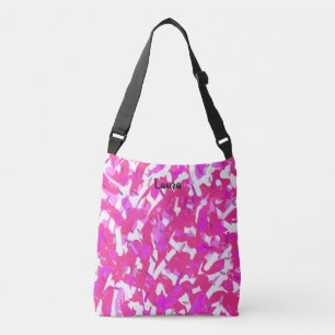 Hot Pink Personalised Artists Crossbody Bag