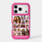 Hot Pink Photo Collage - Modern 14 Pic Grid
