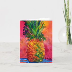 Hot Pink Pineapple Card