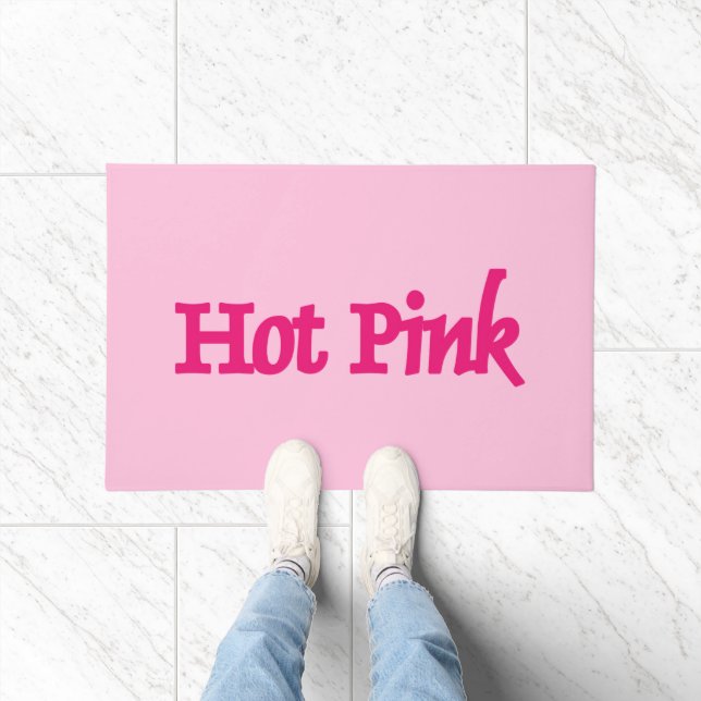 Hot Pink pink doormat (Indoor)