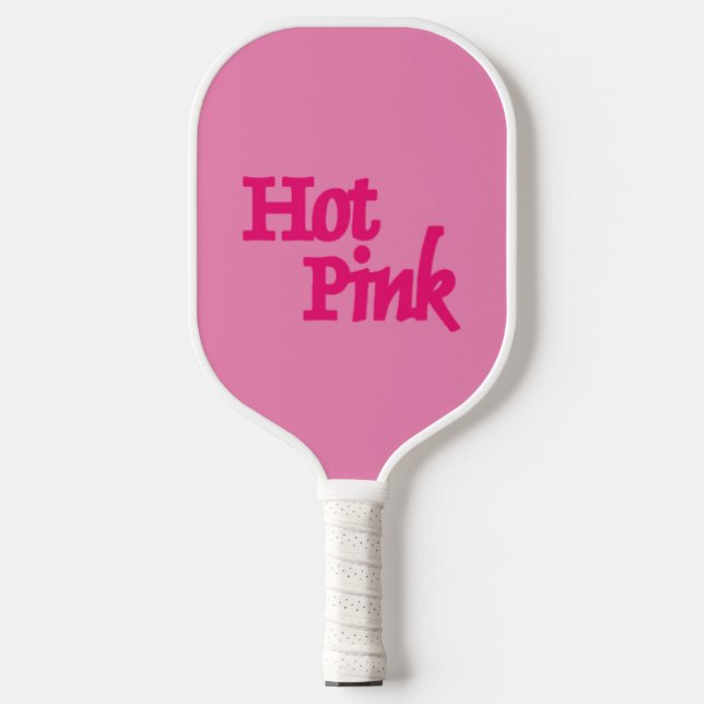 Hot Pink pink pickleball paddle (Front)