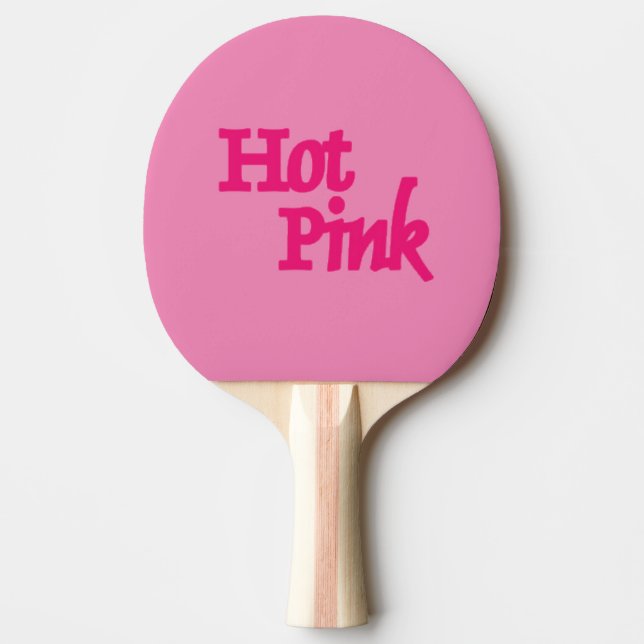 Hot Pink pink ping pong paddle (Front)