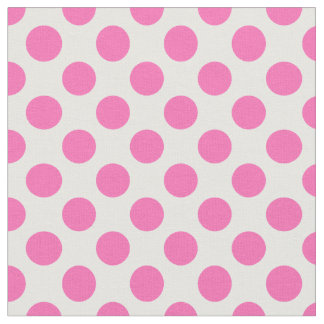 Hot Pink Polka Dot Fabric