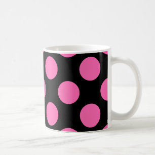 Hot Pink Polka Dots Coffee Mug