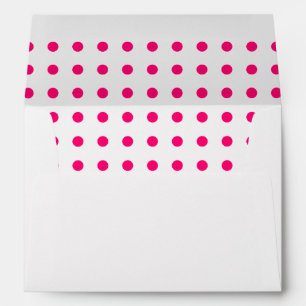 Hot Pink Polka Dots Envelope