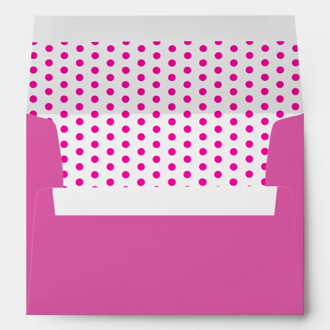 Hot Pink Polka Dots! Envelope (Back (Bottom))