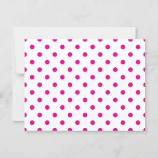 Hot Pink Polka Dots Postcard
