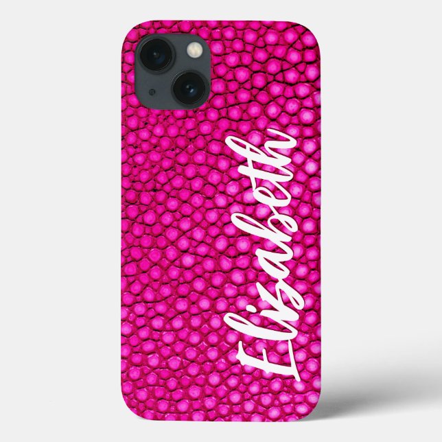 Hot Pink Print Case-Mate iPhone Case (Back)