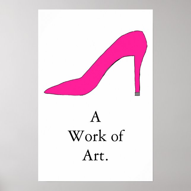 Hot Pink Pump Poster (Front)
