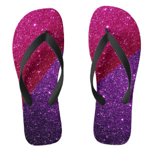 Hot Pink, Purple Glitz, Glitter & Sparkles  Thongs