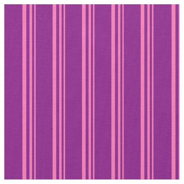 Hot Pink & Purple Lined/Striped Pattern Fabric (Close Up)