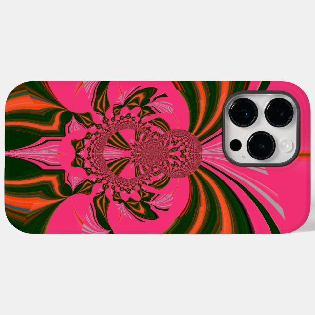 Hot Pink Red Golden Green Case-Mate iPhone Case (Back (Horizontal))