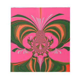 Hot Pink Red Golden Green Notepad