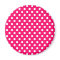 Hot Pink Retro Polka Dots Pattern Magnet