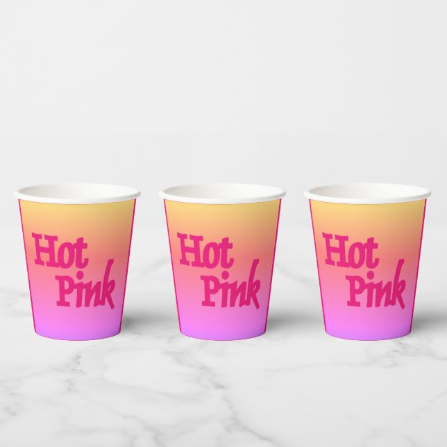 Hot Pink reverse paper cups (Multi)